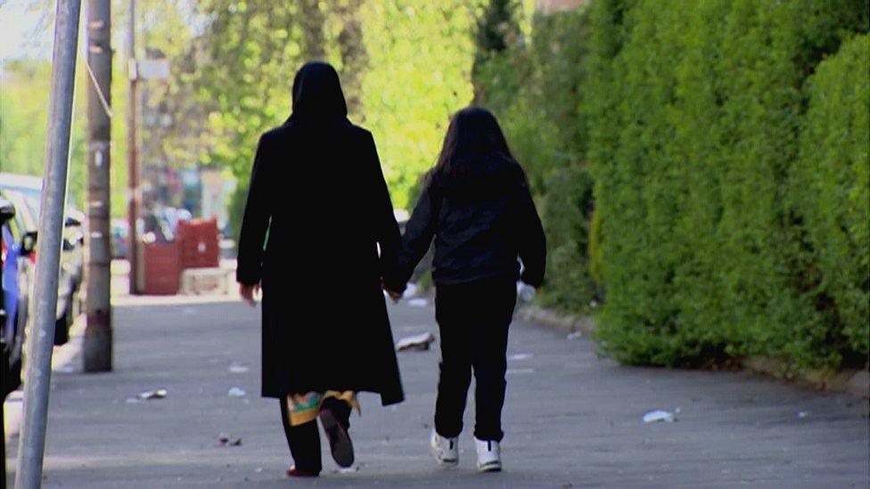 Asian mother and daughter