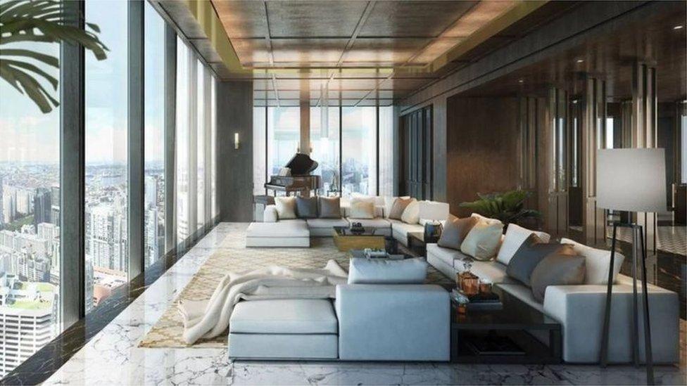 Sir James Dyson's Singapore penthouse flat.