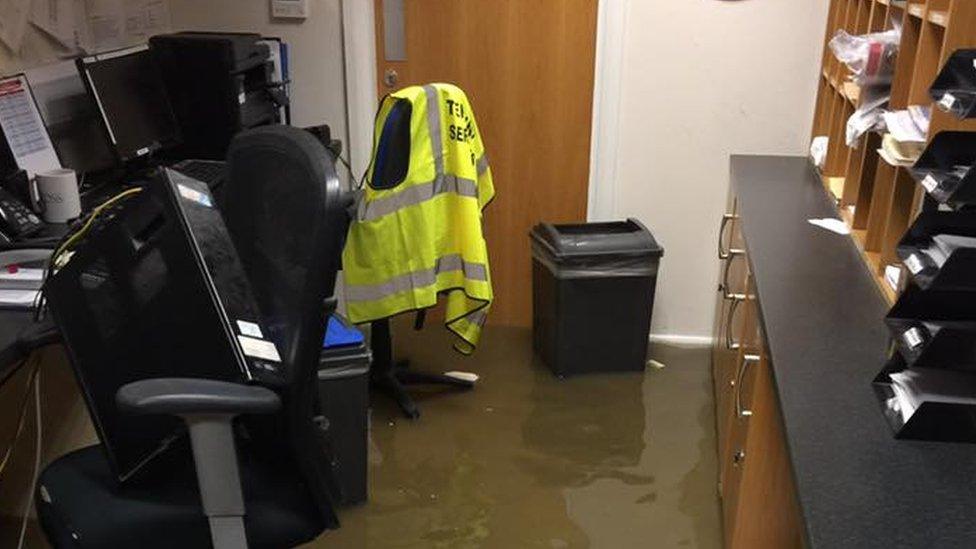 Flooding in Derry airport