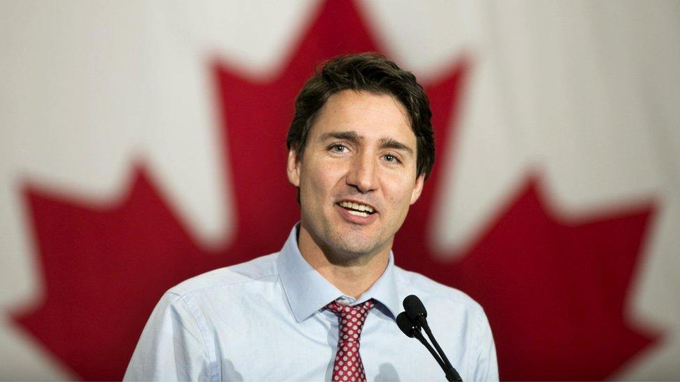 Justin Trudeau speaks during the rally in Ottawa to celebrate his majority victory in the general election in Canada, 20th October 2015