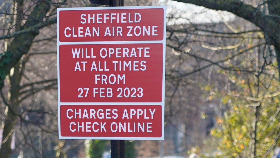 Clean air zone sign