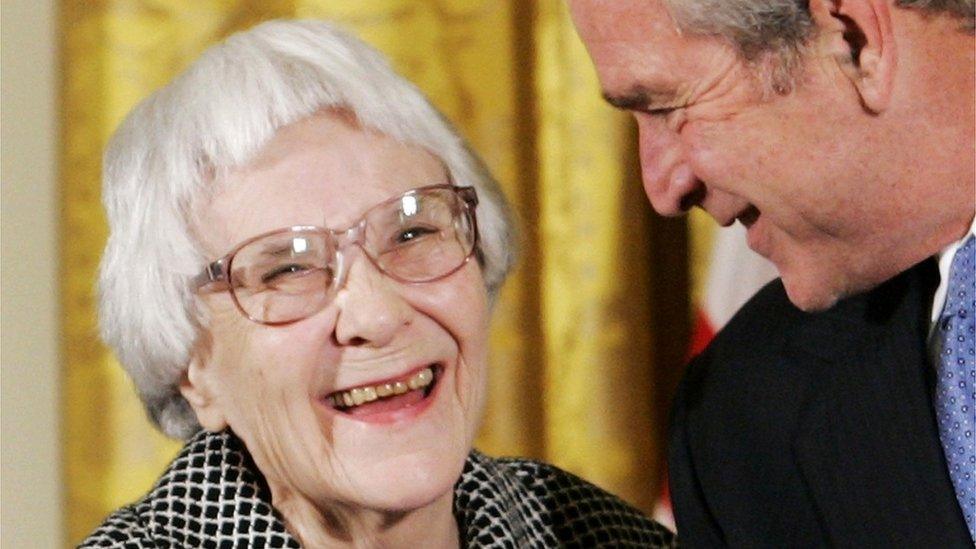 Harper Lee with George W Bush