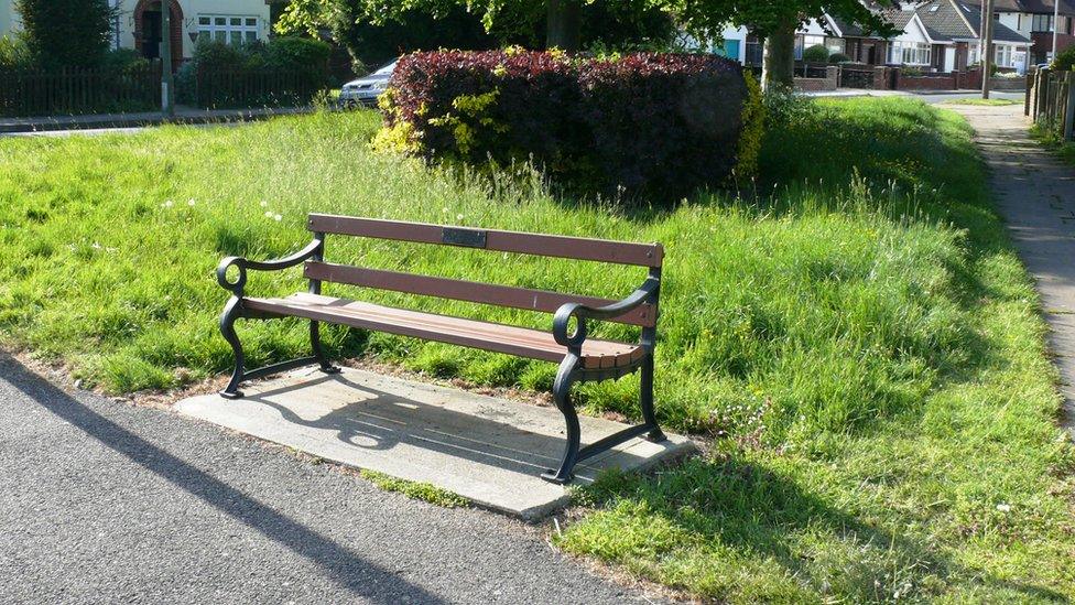 The current memorial site