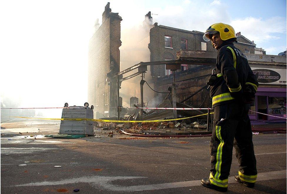 Burnt-out pub