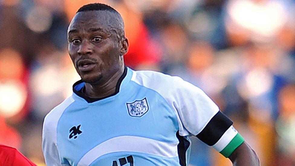 Botswana forward Joel Mogorosi