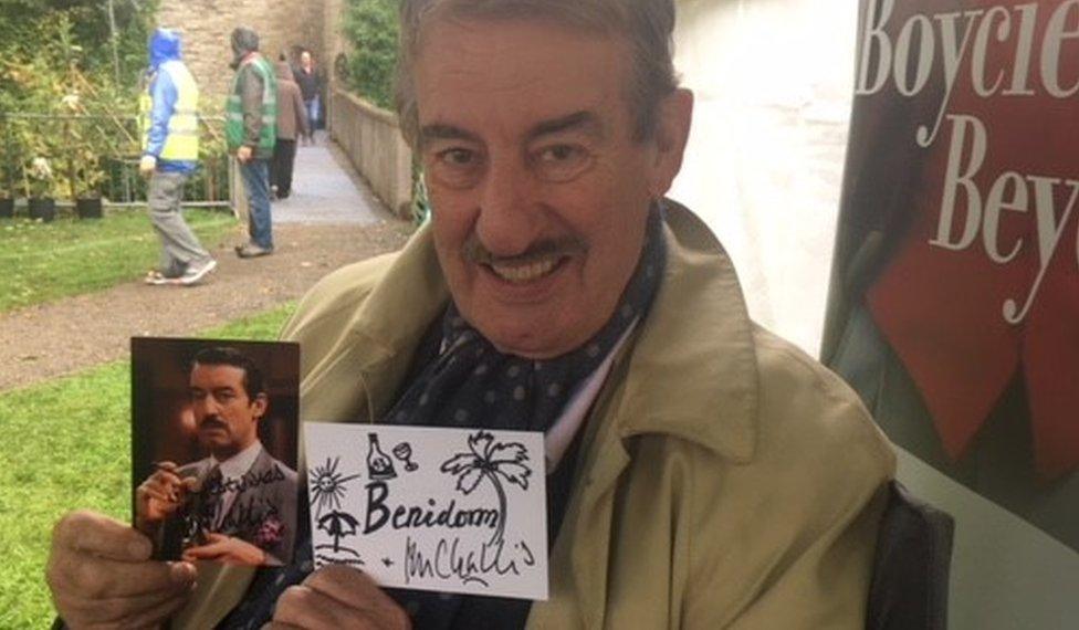 John Challis with his drawing