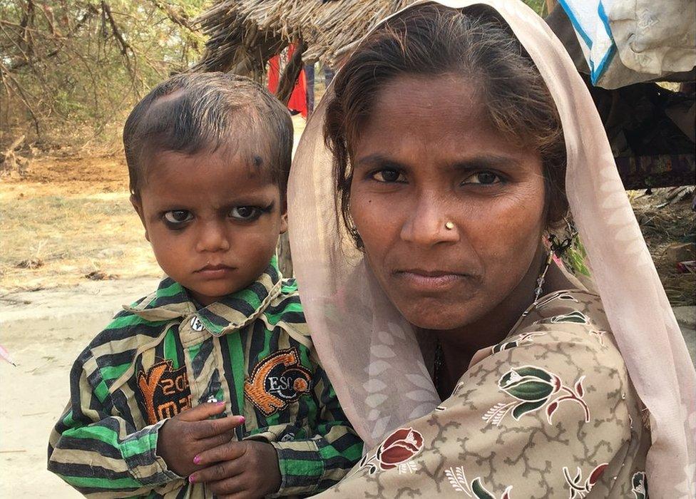 Khazanchi Nath with his mother