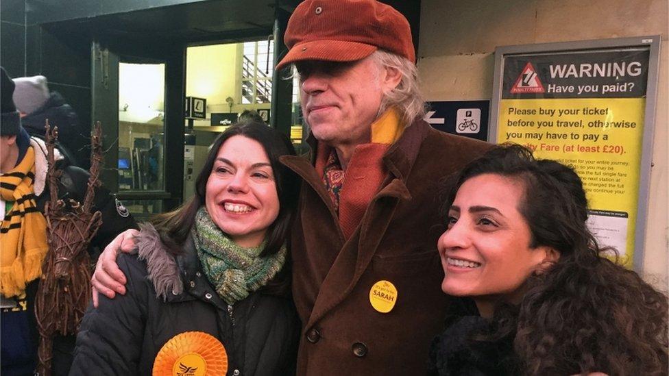 Sarah Olney and Bob Geldof