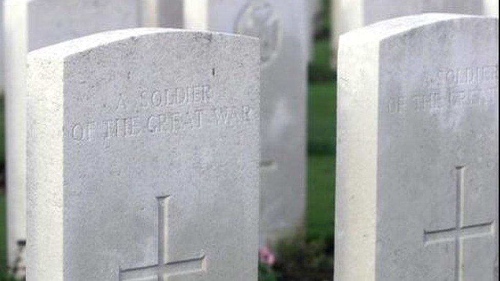 War graves at Tyne Cot Cemetery