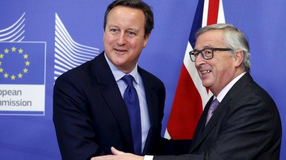 David Cameron and Jean-Claude Juncker