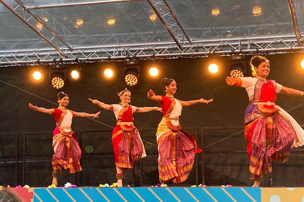 Fringe dancers