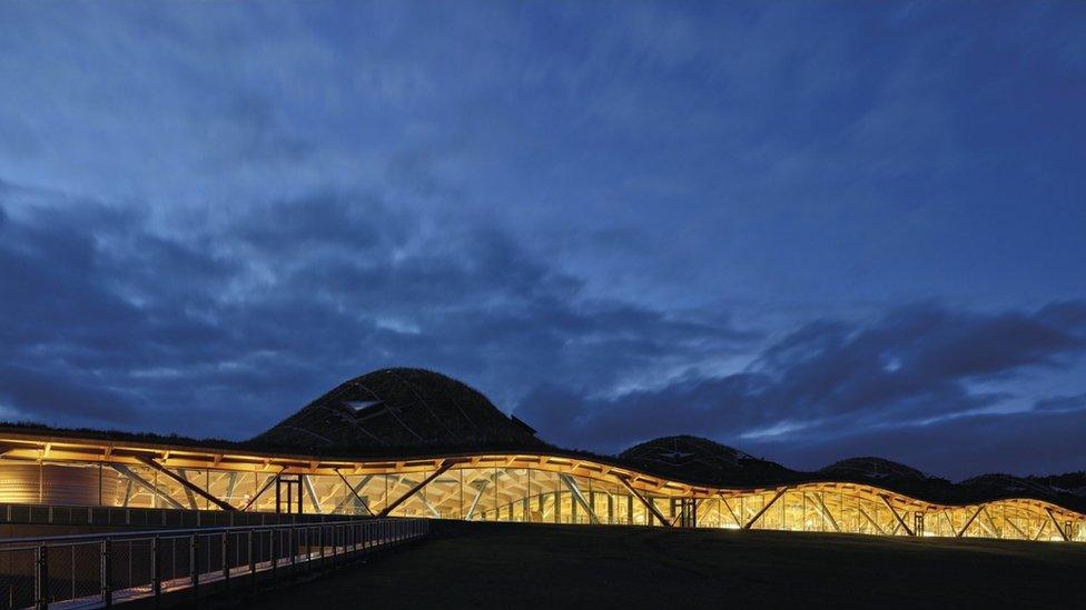 Night fall at the new Distillery