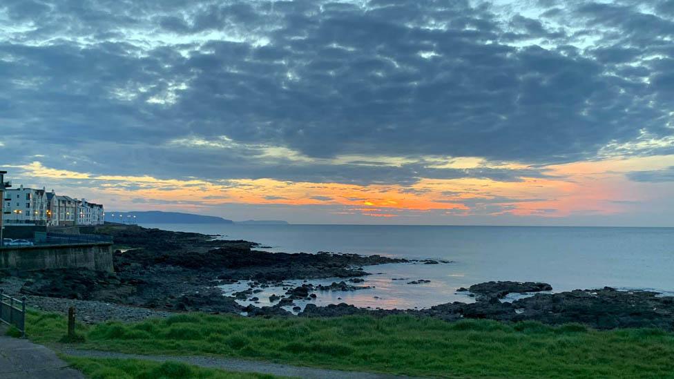 The Northern Irish coast