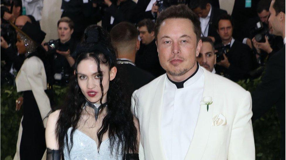 Elon Musk with Grimes