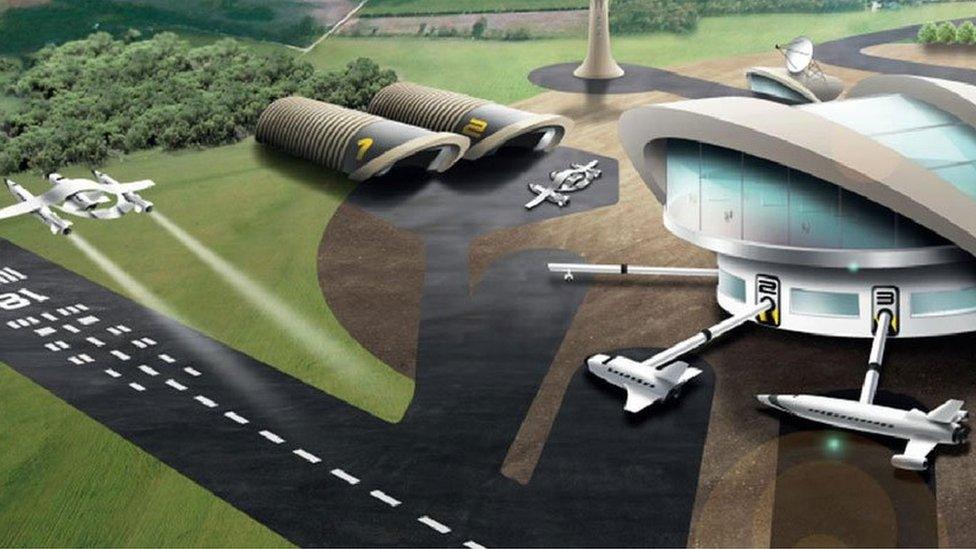 Artist impression of aerospace centre