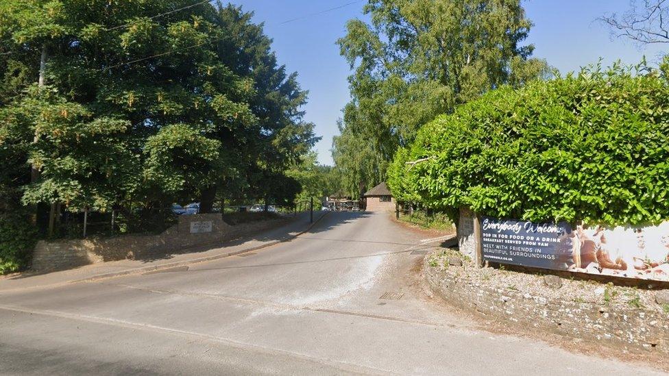 The entrance to Milford Golf Club