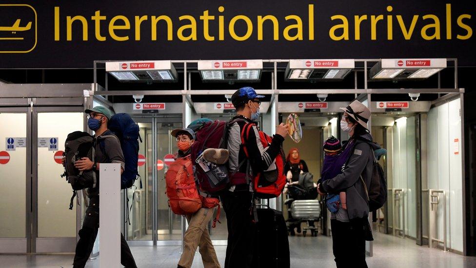 Arrivals at Gatwick Airport