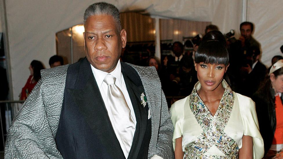 Andre Leon Talley with Naomi Campbell in 2006