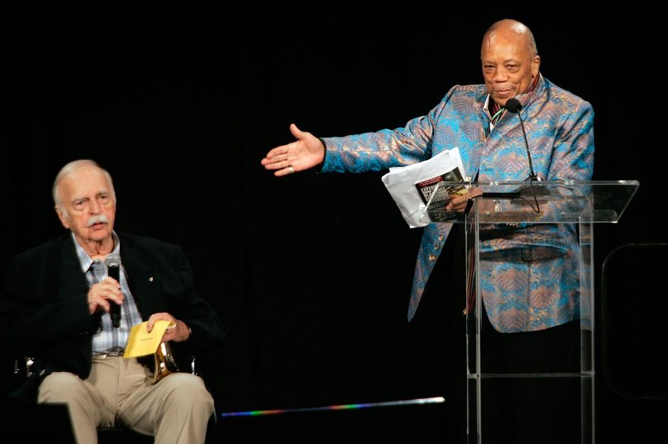 Bruce Swedien and Quincy Jones