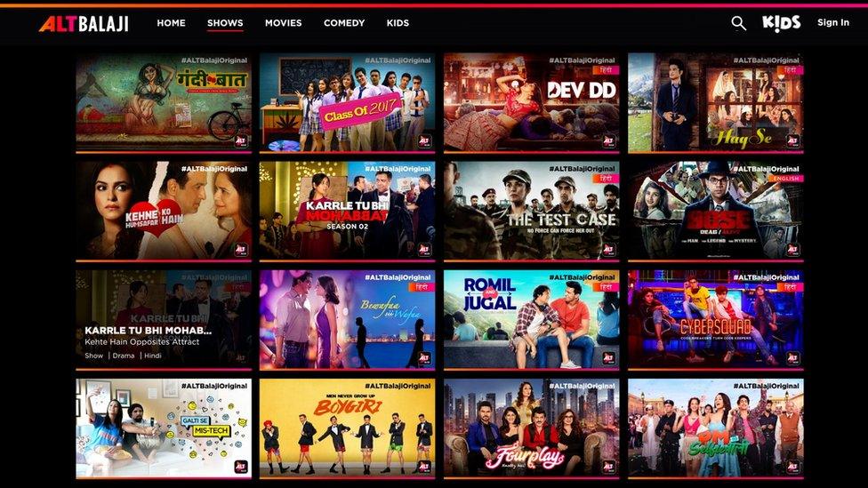 ALTBalaji website