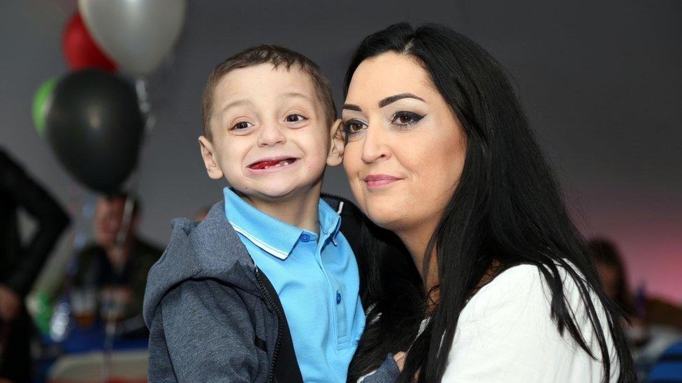 Bradley Lowery and his mum, Gemma