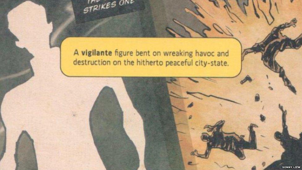 Scan from Sonny Liew's The Art of Charlie Chan Hock Chye