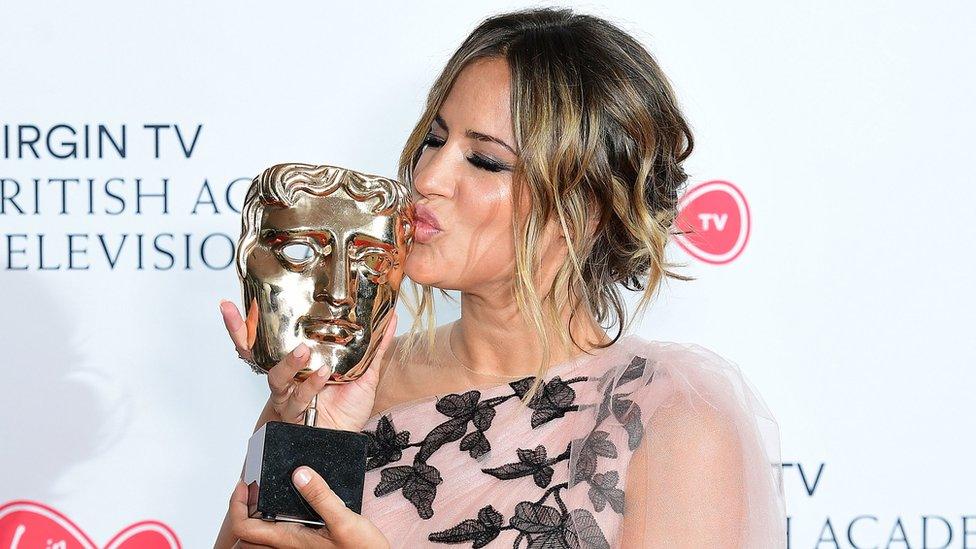 Caroline Flack at the Baftas