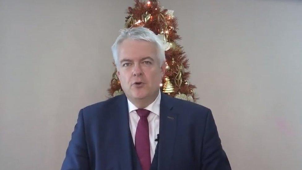 Neges nadolig Carwyn Jones 2017