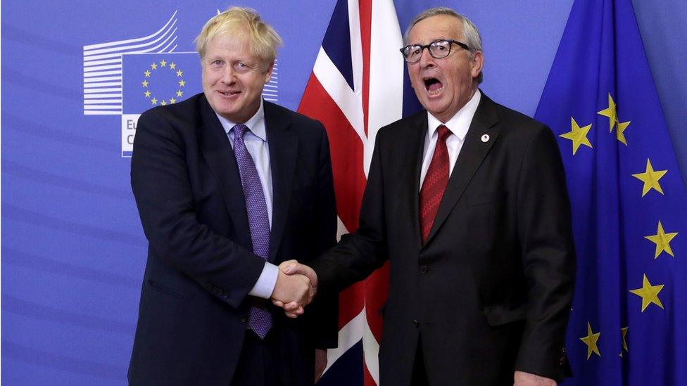 Boris Johnson and Jean-Claude Juncker