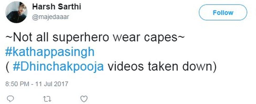 ~Not all superhero wear capes~ #kathappasingh Dhinchakpooja videos taken down)