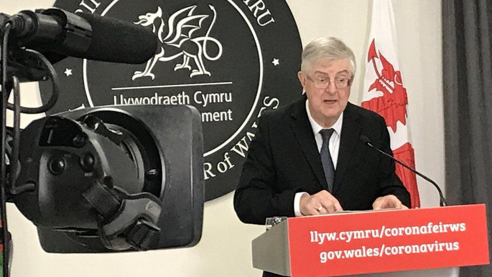 Y Prif Weinidog Mark Drakeford