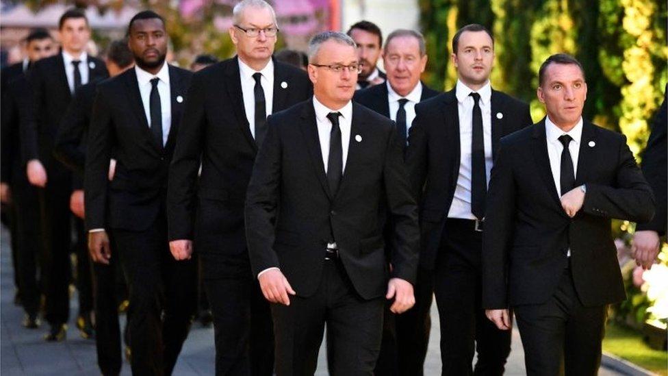 Brendan Rodgers Leicester City Vichai cremation