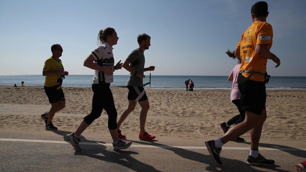 Runners in Bournemouth