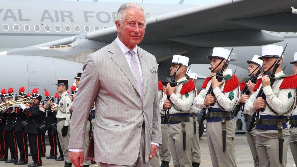 Prince Charles at airport