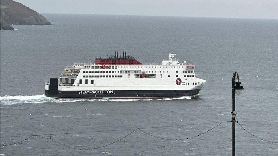 Manxman in Douglas bay