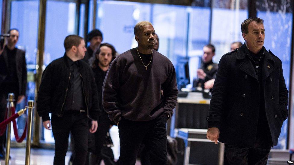 Kanye West in Trump Towers