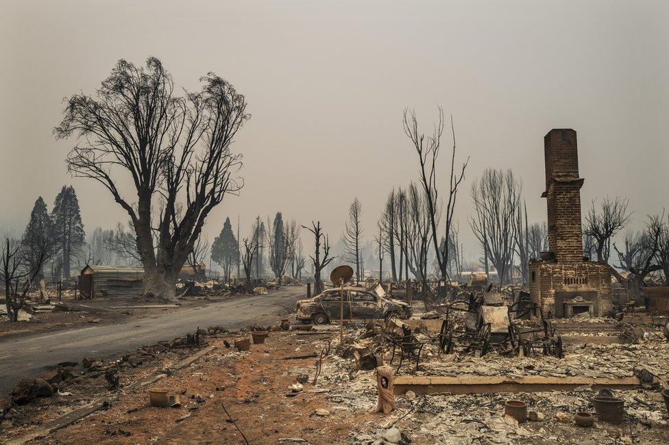 Dixie fire devastation in Greenville