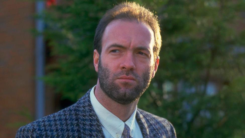 Actor Dean Sullivan in character as Jimmy Corkhill in television soap Brookside, circa 1988