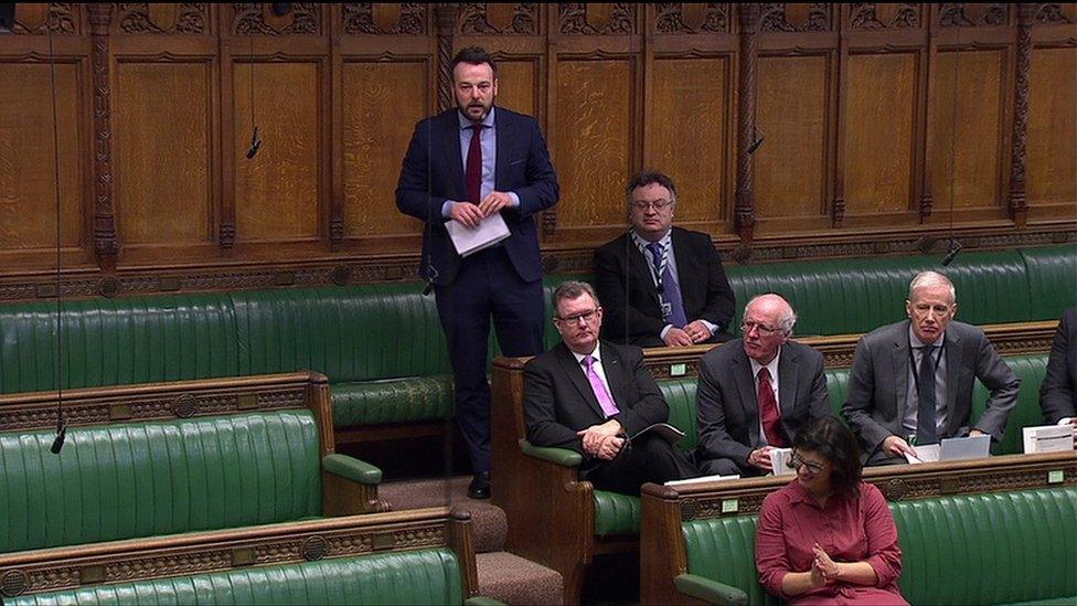 Colum Eastwood speaking in the House of Commons