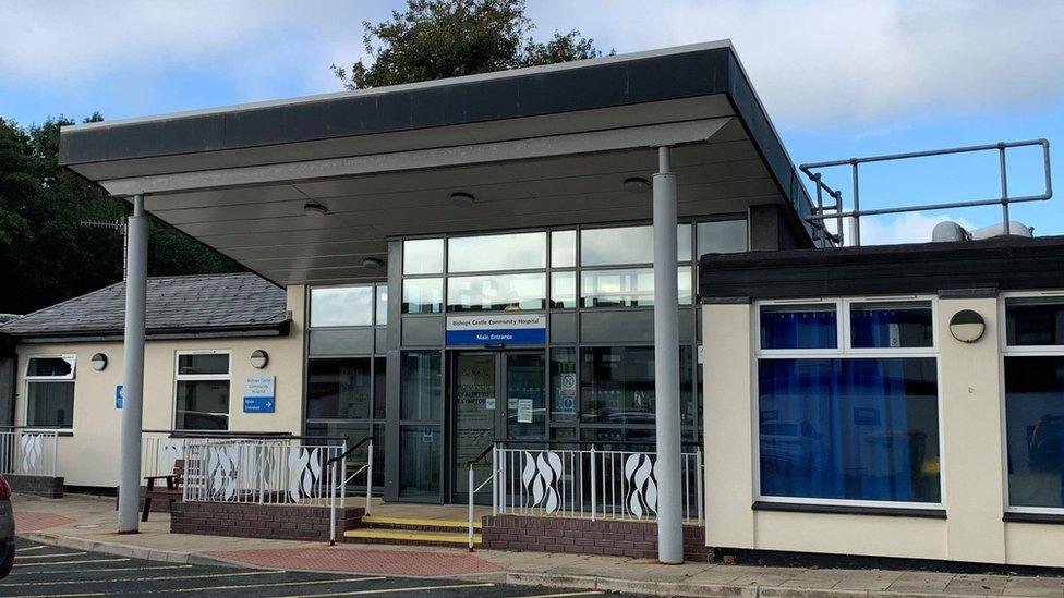 Entrance to Bishop's Castle Community Hospital