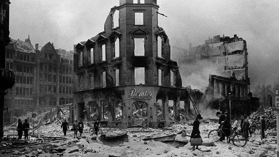 Bombed shops