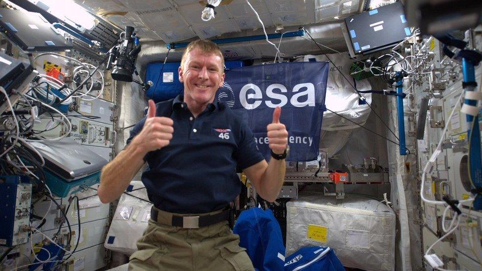 UK astronaut Tim Peake on board the International Space Station