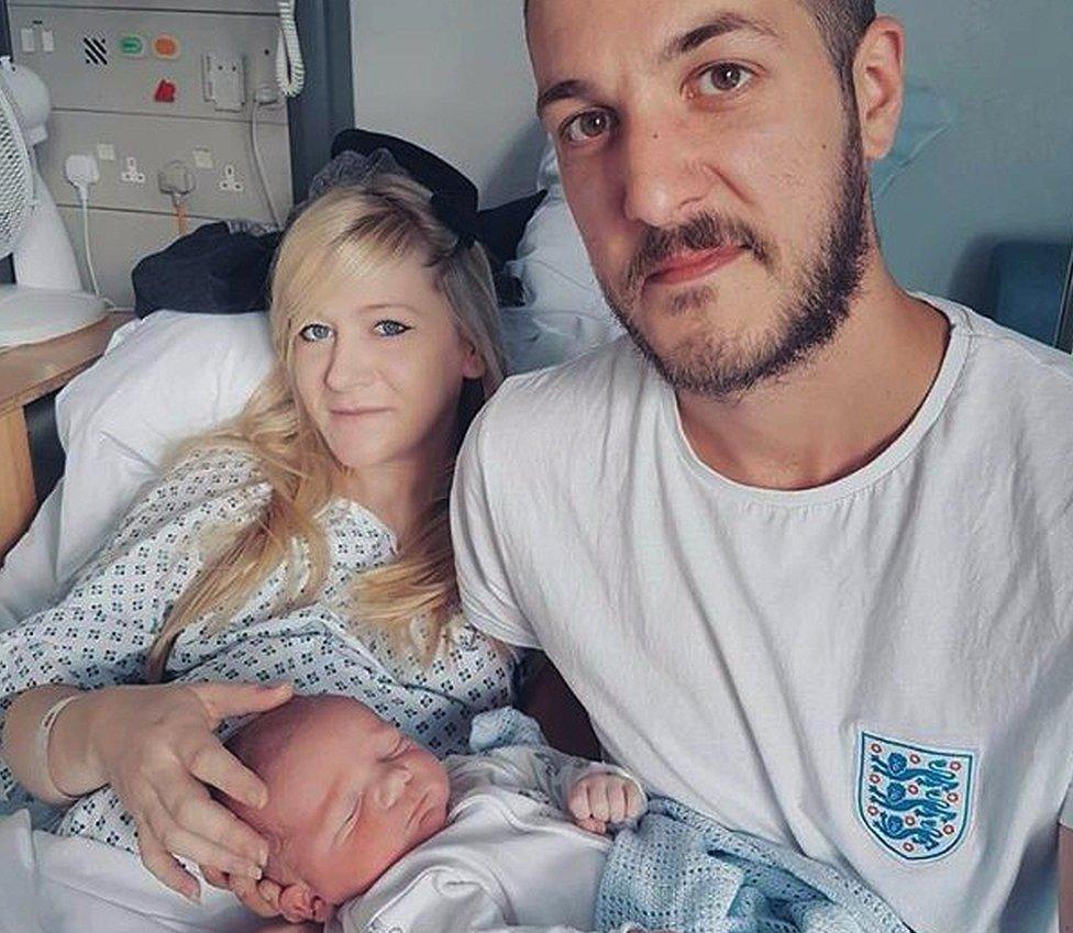 Charlie Gard with his parents