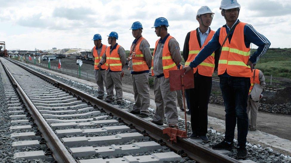 Chinese workers in Kenya