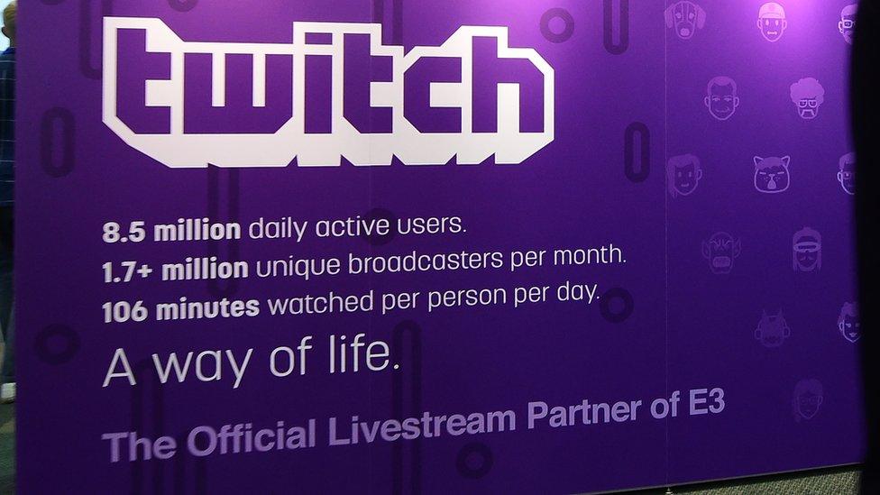 Twitch board at E3