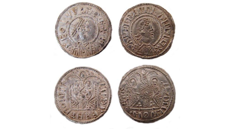 Coins from the British Museum similar to those recovered by police