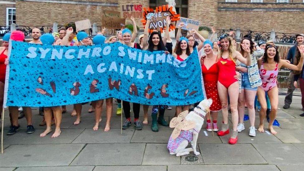 Campaigners outside Bristol City Council's offices