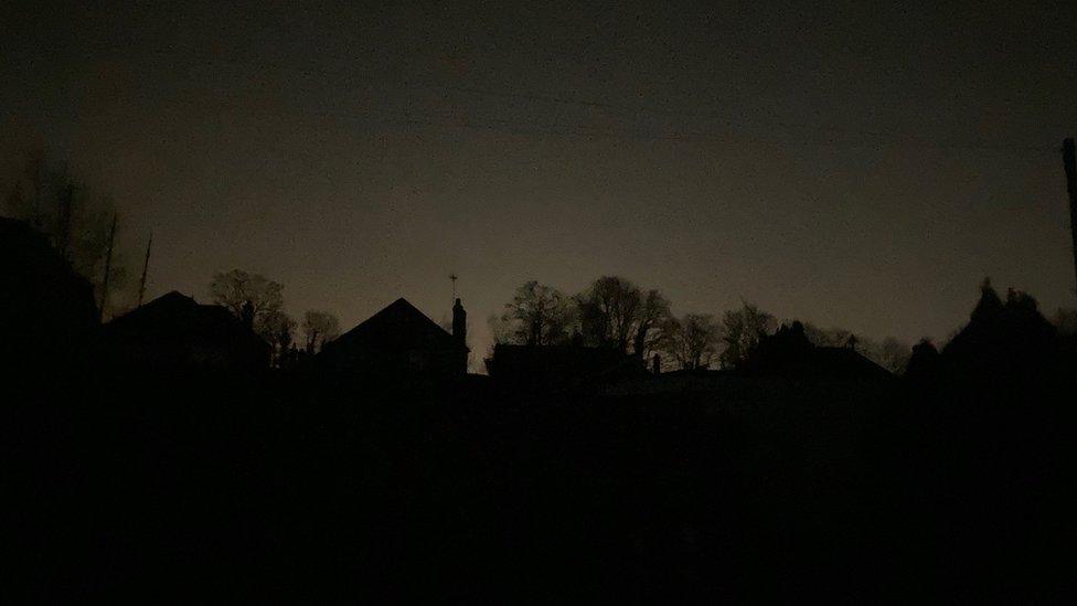 St Albans in a Hertfordshire power cut