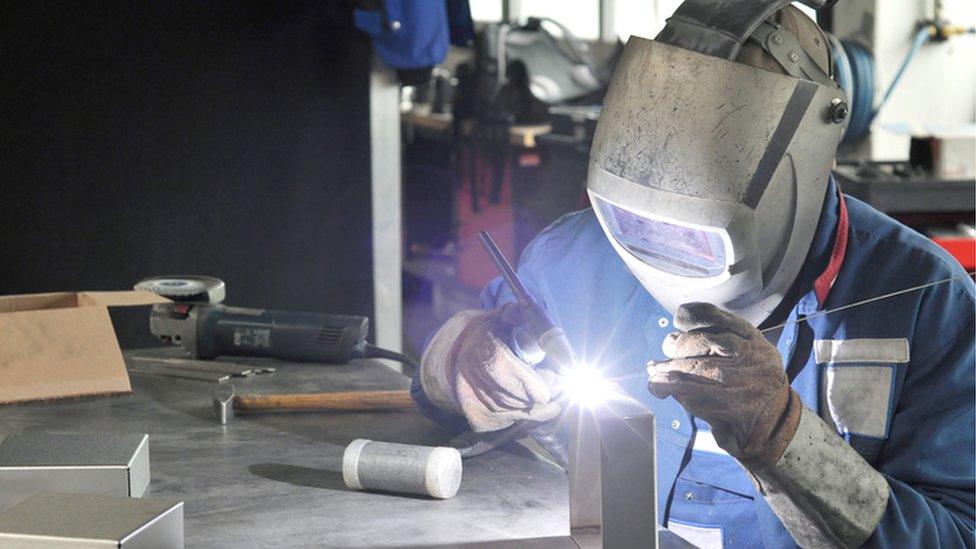 welder in factory