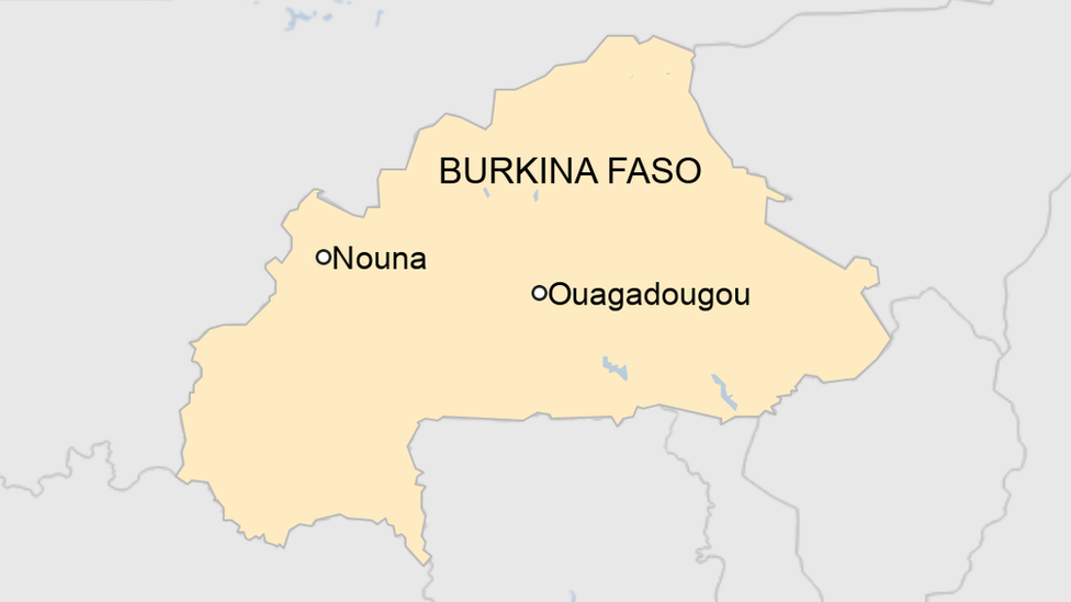 A map of Burkina Faso